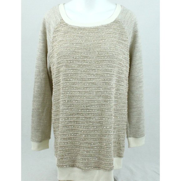 Liz Lange Maternity Rosy Gold Crewneck Sz XXL - Picture 2 of 5